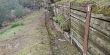 Existing Retaining Wall North of Lerida Court